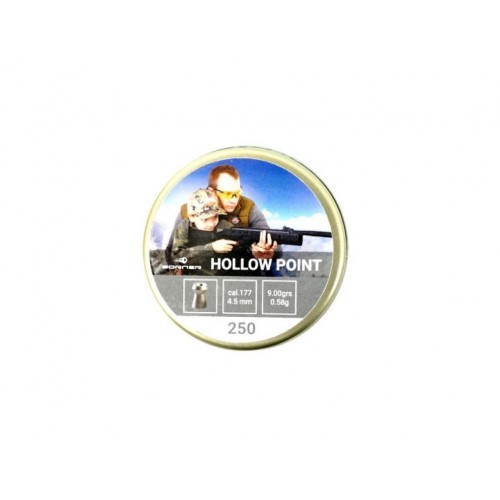 Пневматические пульки Borner Hollow Point 4,5 мм 0,58 гр 250 шт Пневматические пульки Borner Hollow Point 4,5 мм 0,58 гр 250 шт