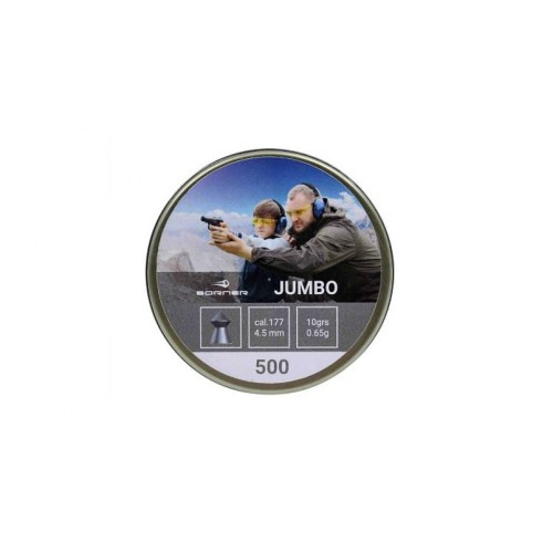 Пневматические пульки Borner Jumbo 4,5 мм 0,65 гр 500 шт