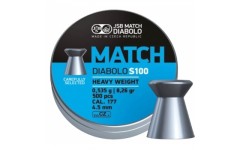 Пули для пневматики Blue Match Diabolo S100 4,5 мм 0,535 гр 500 шт Пули для пневматики Blue Match Diabolo S100 4,5 мм 0,535 гр 500 шт