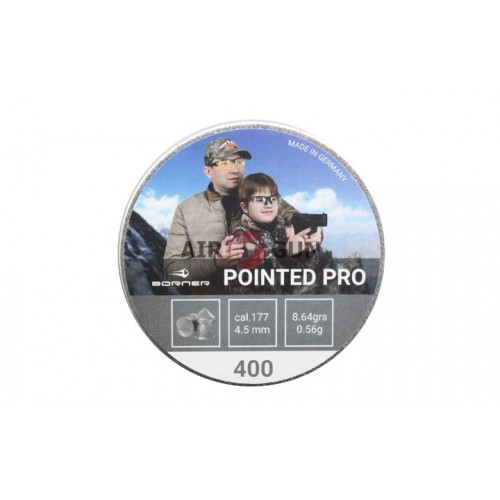 Пули для пневматики Borner Pointed Pro 4,5 мм 0,56 гр 400 шт Пули для пневматики Borner Pointed Pro 4,5 мм 0,56 гр 400 шт
