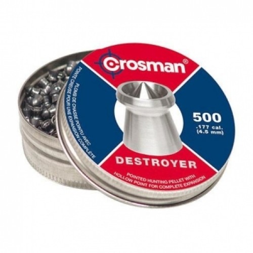 Пули для пневматики Crosman Destroyer 4,5 мм 7,9 гран 500 шт Пули для пневматики Crosman Destroyer 4,5 мм 7,9 гран 500 шт