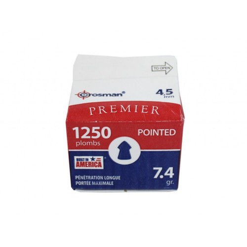 Пули для пневматики Crosman Pointed 4,5 мм 7,4 гран 1250 шт