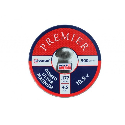 Пули для пневматики Crosman Premier Domed 4,5 мм 10,5 гран 500 шт Пули для пневматики Crosman Premier Domed 4,5 мм 10,5 гран 500 шт
