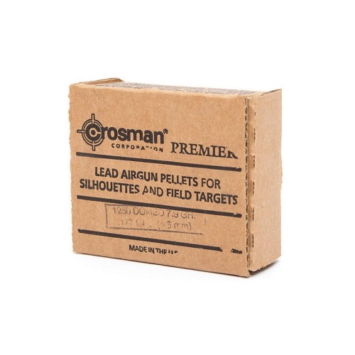 Пули для пневматики Crosman Premier Domed 4,5 мм 7,9 гран 1250 шт Пули для пневматики Crosman Premier Domed 4,5 мм 7,9 гран 1250 шт