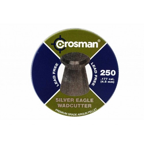 Пули для пневматики Crosman Silver Eagle WC 4,5 мм 4,8 гран 250 шт Пули для пневматики Crosman Silver Eagle WC 4,5 мм 4,8 гран 250 шт