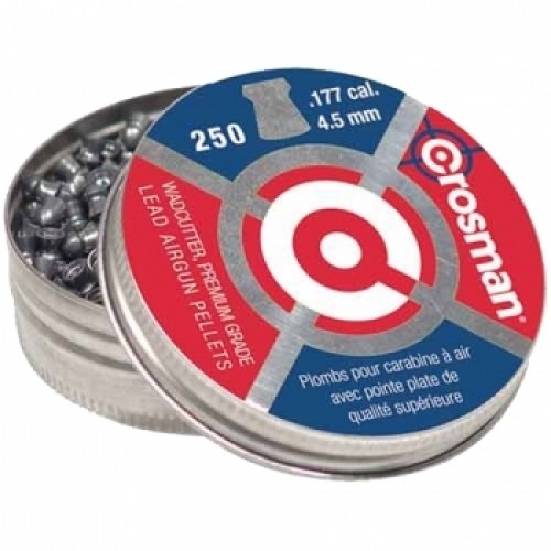Пули для пневматики Crosman Wadcutter 4,5 мм 7,4 гран 250 шт