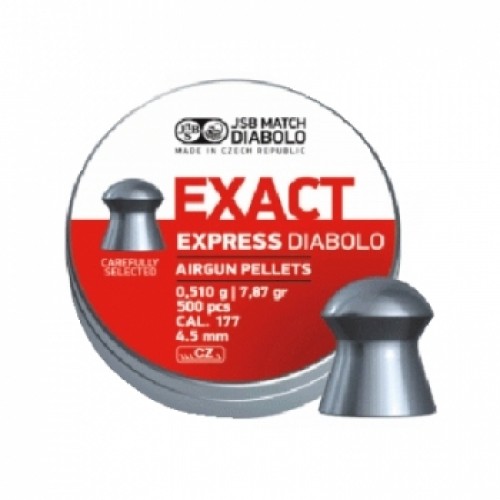 Пули для пневматики EXACT Express Diabolo 4,5 мм 0,51 гр 500 шт Пули для пневматики EXACT Express Diabolo 4,5 мм 0,51 гр 500 шт
