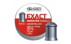 Пули для пневматики EXACT Monster Diabolo 4,5 мм 0,87 гр 400 шт headsize 4,52 мм