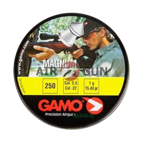 Пули для пневматики GAMO Magnum 5,5 мм 250 шт