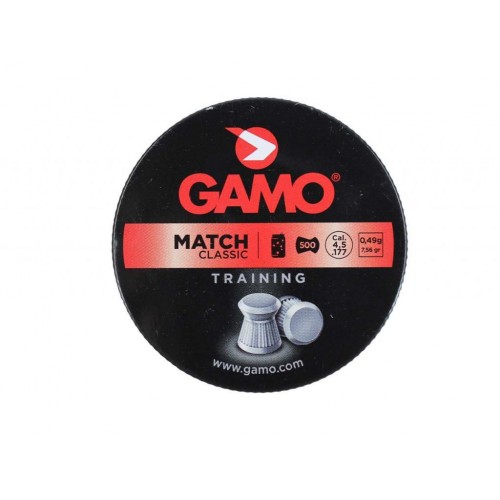 Пули для пневматики GAMO Match 4,5 мм 0,49 гр 500 шт