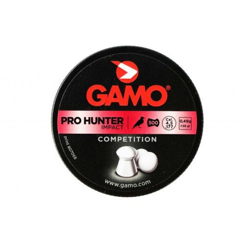 Пули для пневматики GAMO Pro Hunter 4,5 мм 0,49 гр 500 шт