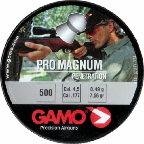 Пули для пневматики GAMO Pro Magnum 4,5 мм 0,49 гр 500 шт Пули для пневматики GAMO Pro Magnum 4,5 мм 0,49 гр 500 шт