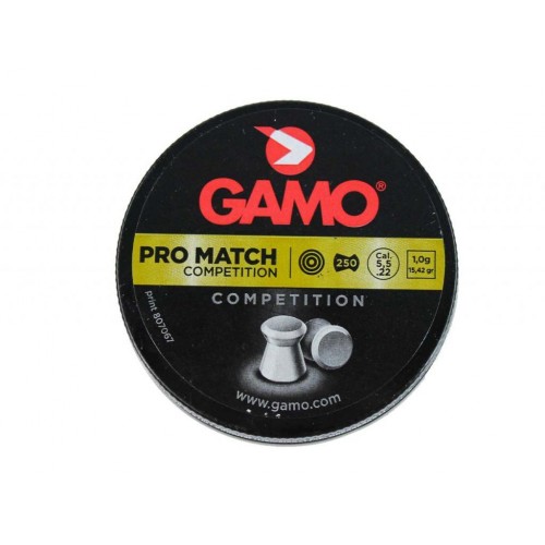 Пули для пневматики GAMO Pro Match 5,5 мм 250 шт Пули для пневматики GAMO Pro Match 5,5 мм 250 шт