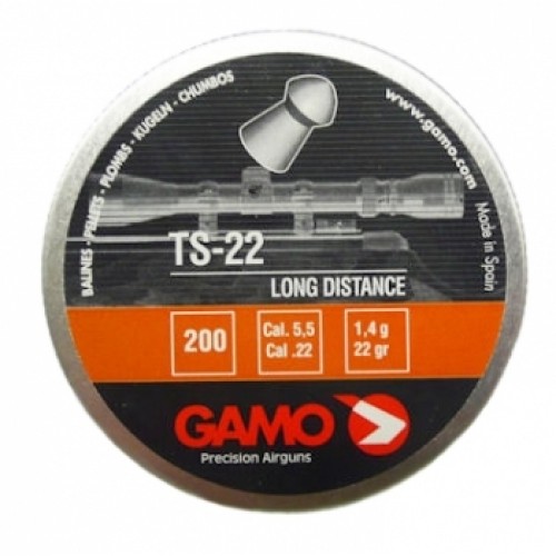 Пули для пневматики GAMO TS-22 5,5 мм 200 шт Пули для пневматики GAMO TS-22 5,5 мм 200 шт