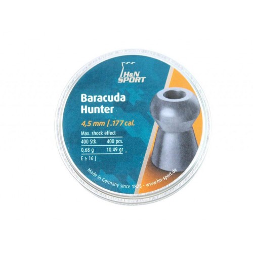 Пули для пневматики H&N Baracuda Hunter 4,5 мм 0,68 гр 400 шт