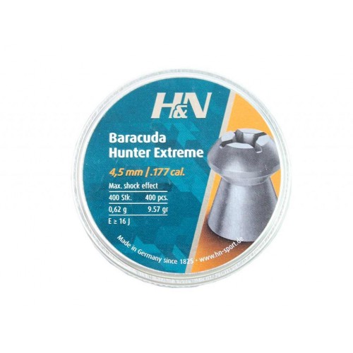 Пули для пневматики H&N Baracuda Hunter Extreme 4,5 мм 0,62 гр 400 шт