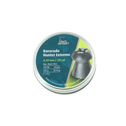 Пули для пневматики H&N Baracuda Hunter Extreme 6,35 мм 1,84 гр 150 шт Пули для пневматики H&N Baracuda Hunter Extreme 6,35 мм 1,84 гр 150 шт