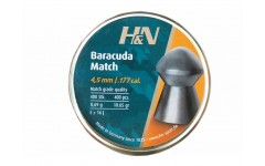 Пули для пневматики H&N Baracuda Match 4,5 мм 0,69 гр headsize 4,51 мм 400 шт Пули для пневматики H&N Baracuda Match 4,5 мм 0,69 гр headsize 4,51 мм 400 шт