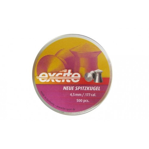 Пули для пневматики H&N Excite Neue Spitzkugel 4,5 мм 0,55 гр 500 шт 