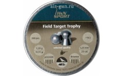 Пули для пневматики H&N Field Target Trophy 6,35 мм 1,29 гр 200 шт