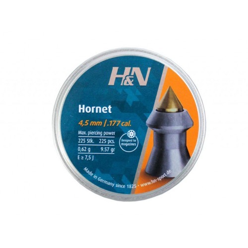 Пули для пневматики H&N Hornet 4,5 мм 0,65 гр 225 шт