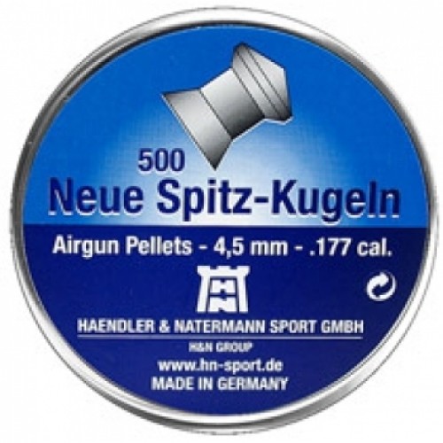 Пули для пневматики H&N Neue Spitz-Kugeln 4,5 мм 0,55 гр 500 шт