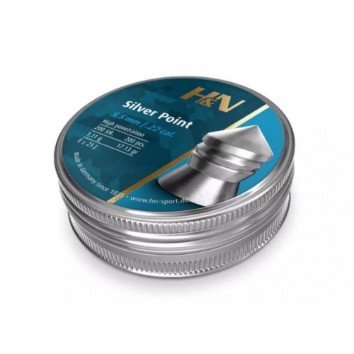 Пули для пневматики H&N Silver Point 5,5 мм 1,11 гр 200 шт