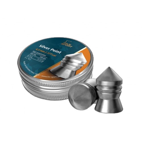 Пули для пневматики H&N Silverpoint 4,5 мм 0,75 гр 300 шт Пули для пневматики H&N Silverpoint 4,5 мм 0,75 гр 300 шт