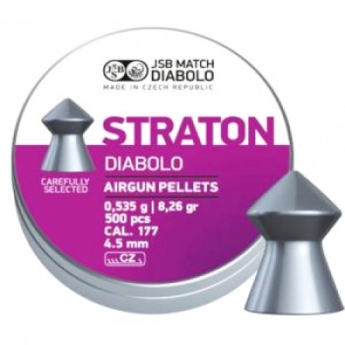 Пули для пневматики JSB Diabolo Straton 4,5 мм 0,535 гр Пули для пневматики JSB Diabolo Straton 4,5 мм 0,535 гр