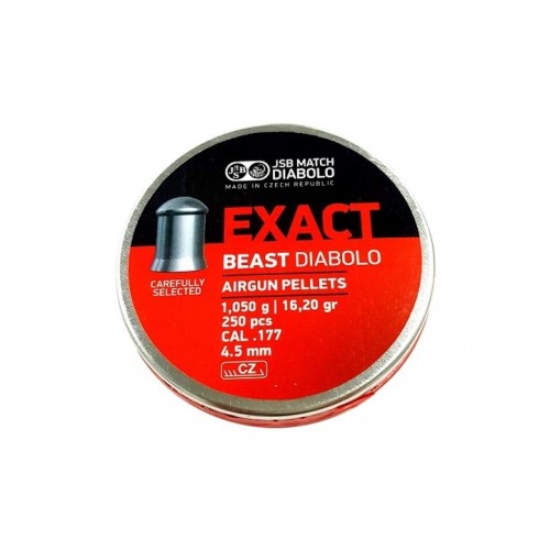 Пули для пневматики JSB Exact Beast 4,52 мм 1,05 гр 250 шт Пули для пневматики JSB Exact Beast 4,52 мм 1,05 гр 250 шт