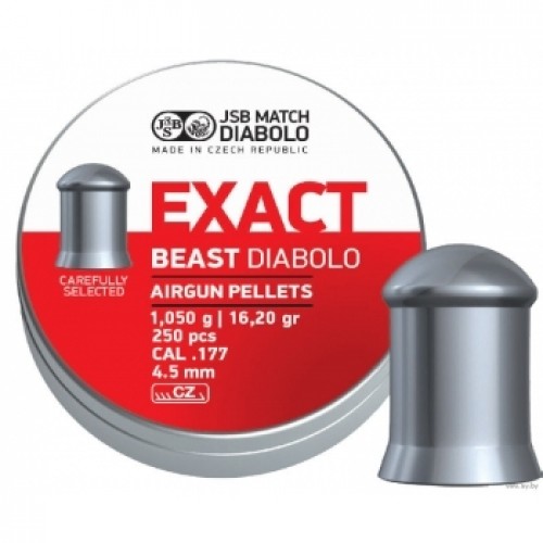 Пули для пневматики JSB Exact beast diabolo 4,5 мм 1,05 гр 250 шт Пули для пневматики JSB Exact beast diabolo 4,5 мм 1,05 гр 250 шт