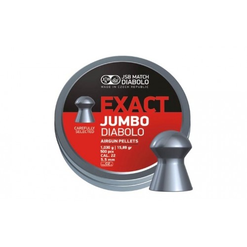 Пули для пневматики JSB Exact Jumbo 5,5 мм 1,030 гр 500 шт Пули для пневматики JSB Exact Jumbo 5,5 мм 1,030 гр 500 шт