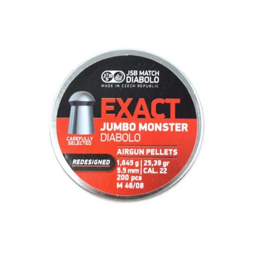 Пули для пневматики JSB Exact Jumbo Monster redesigned 5,52 мм 1,645 гр 200 шт