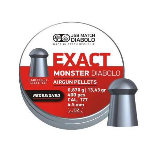Пули для пневматики JSB Exact Monster redesigned 4,52 мм 0,87 гр 400 шт