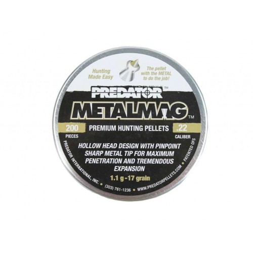 Пули для пневматики JSB Predator Metalmag 5,5 мм 1,1 гр 200 шт Пули для пневматики JSB Predator Metalmag 5,5 мм 1,1 гр 200 шт