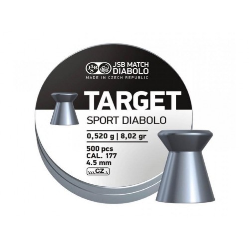 Пули для пневматики JSB Target Sport 4,5 мм 0,52 гр 500 шт