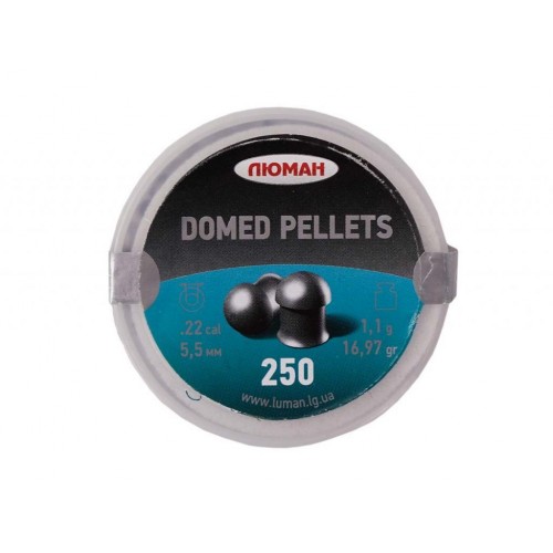 Пули для пневматики Люман Domed Pellets 5,5 мм 1,1 гр 250 шт
