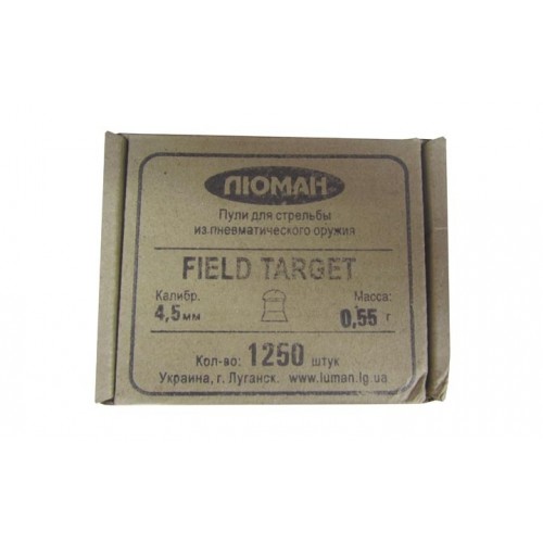 Пули для пневматики Люман Field Target 0,55 г 4,5 мм 1250 шт