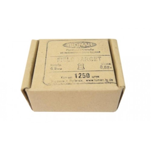 Пули для пневматики Люман Field Target 0,68 г 4,5 мм 1250 шт