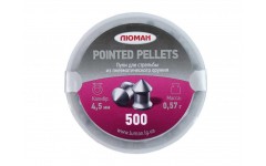 Пули для пневматики Люман Pointed pellets 4,5 мм 0,57 гр 500 шт Пули для пневматики Люман Pointed pellets 4,5 мм 0,57 гр 500 шт