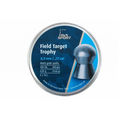 Пули для пневматики Н&N Field Target Trophy 5,5 мм 0,95 гр 500 шт headsize 5,53 мм Пули для пневматики Н&N Field Target Trophy 5,5 мм 0,95 гр 500 шт headsize 5,53 мм