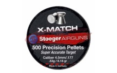 Пули для пневматики Н&N Stoeger X-Match 4,5 мм 0,53 г/8,18 гран 500 шт Пули для пневматики Н&N Stoeger X-Match 4,5 мм 0,53 г/8,18 гран 500 шт