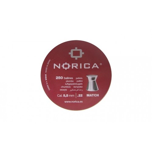 Пули для пневматики Norica Match 5,5 мм 13,2 гран 250 шт Пули для пневматики Norica Match 5,5 мм 13,2 гран 250 шт