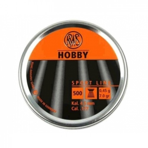 Пули для пневматики RWS Hobby 4,5 мм 0,45 гр 500 шт