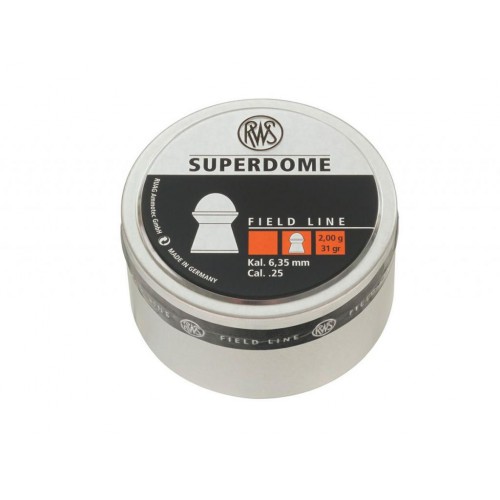 Пули для пневматики RWS SUPERDOME 6,35 мм 2,0 гр 200 шт Пули для пневматики RWS SUPERDOME 6,35 мм 2,0 гр 200 шт