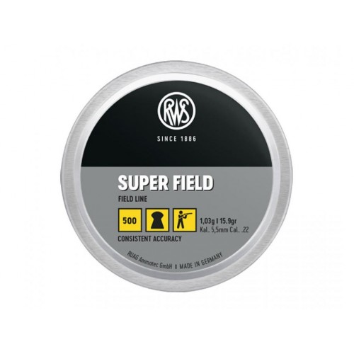 Пули для пневматики RWS SuperField 5,5 мм 1,03 гр 500 шт