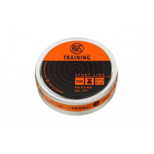 Пули для пневматики RWS Training 4,5 мм 0,53 гр 500 шт Пули для пневматики RWS Training 4,5 мм 0,53 гр 500 шт