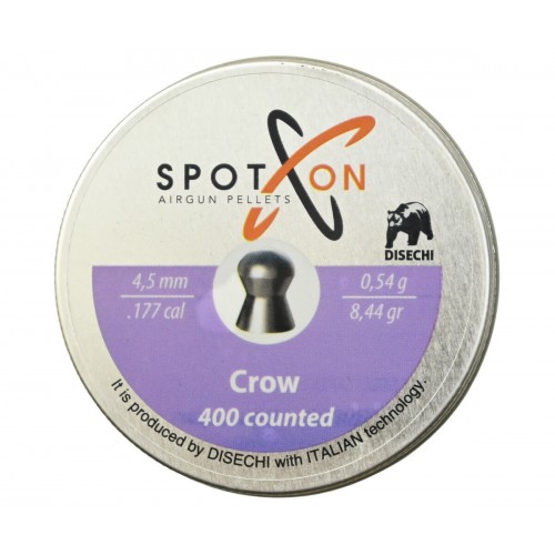 Пули для пневматики SPOTON Crow 4,5 мм 0,54 г 400 шт Пули для пневматики SPOTON Crow 4,5 мм 0,54 г 400 шт