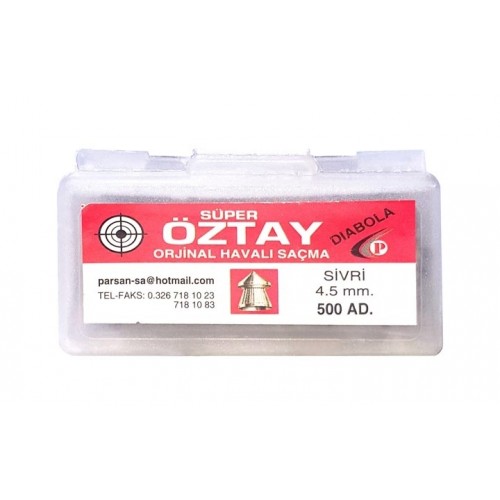 Пули для пневматики Super OZTAY diabolo 0,49-0,51 гр 4,5 мм 500 шт