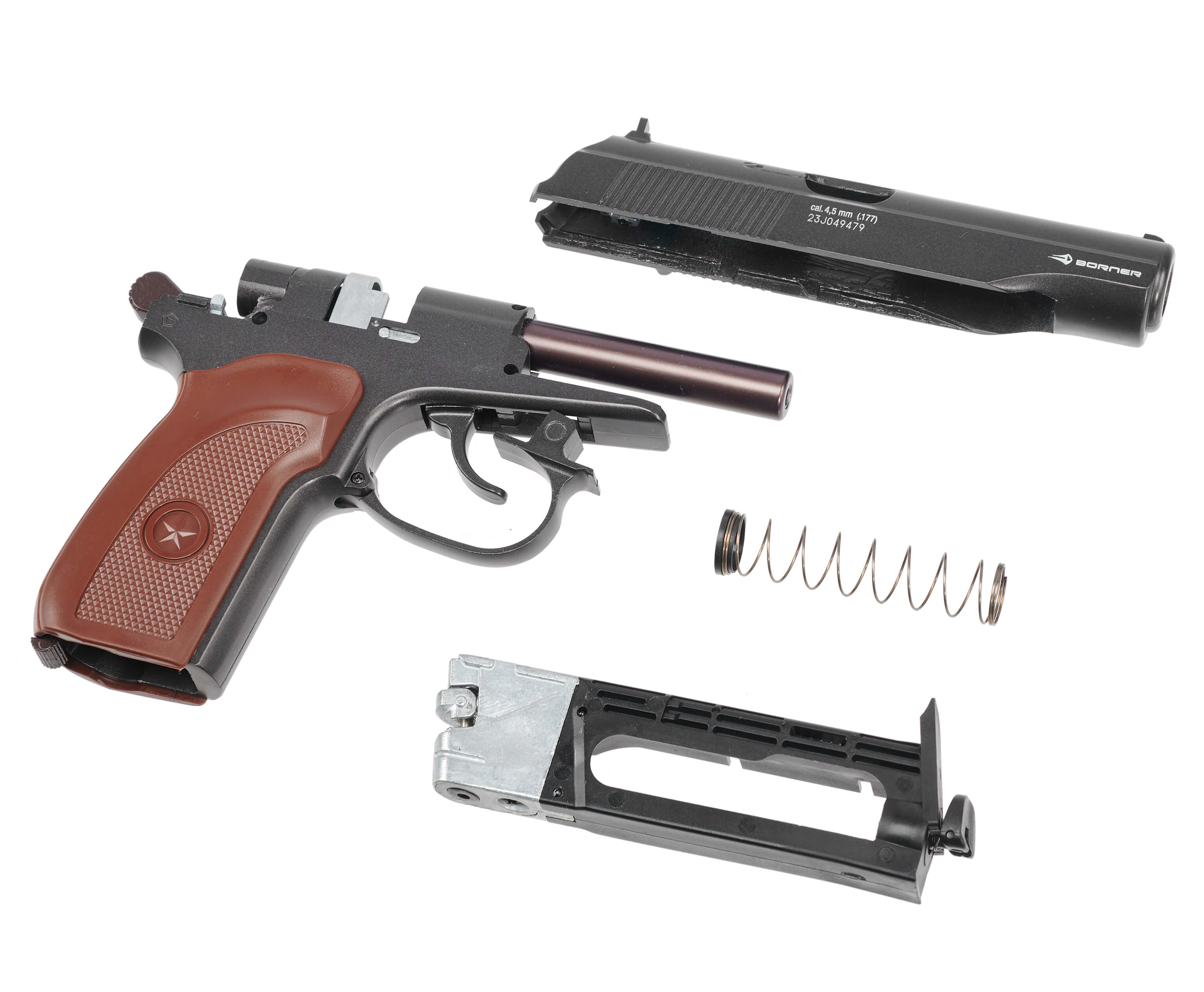 Пневматический пистолет Borner ПМ 49 Blowback 4,5 мм